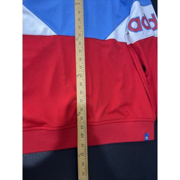 Adidas Track Jacket Mens M Red Blue Los Angeles Stars Full Zip Basketball Retro - Picture 5 of 7